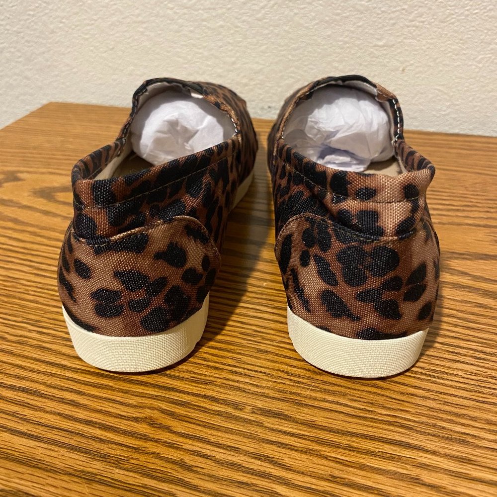 Charlie Paige Leopard Print Canvas Ballet Shoes - Picture 4 of 11